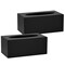 Alpine Industries Black Acrylic Tissue Box Containers for Home or Business, PK2 ALP408-BLK-2pk - alternate 1